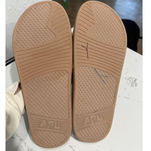 APL Men's Brown TechLoom Velvet Velour Slides, Size 12, Like New - Picture 5 of 5